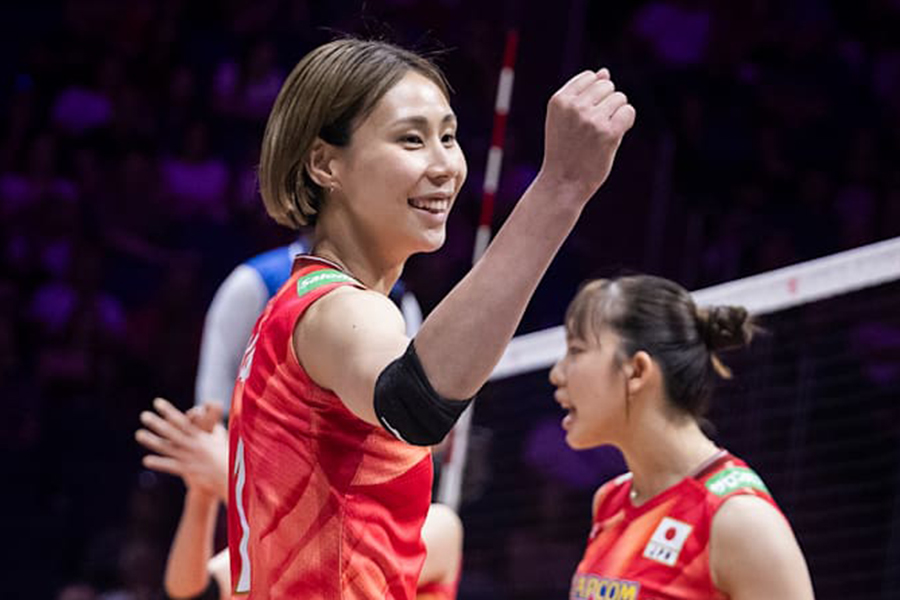 ネーションズリーグに出場している和田由紀子【写真：Volleyball World提供】