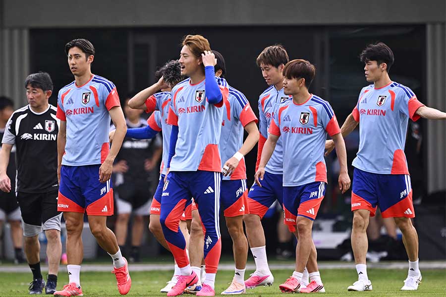 W杯に向け合宿中の久保建英ら日本代表【写真:ロイター】