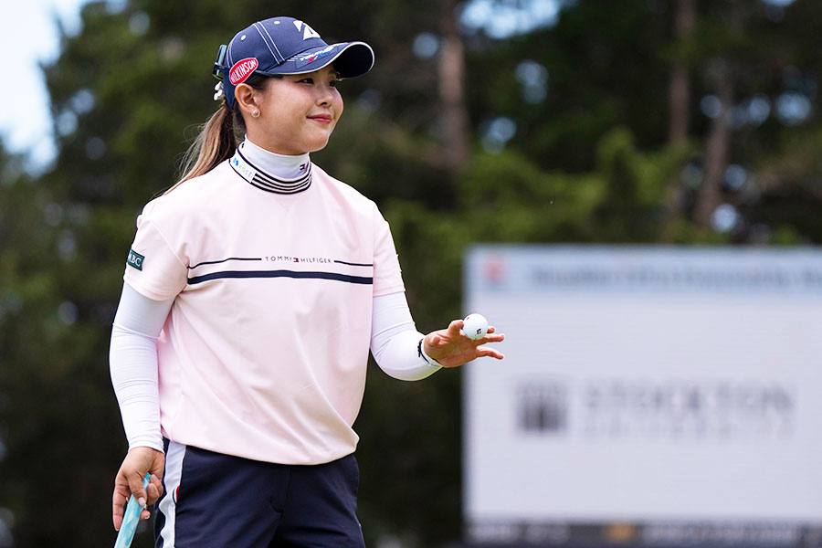 女子ゴルフの吉田優利【写真:AP/アフロ】