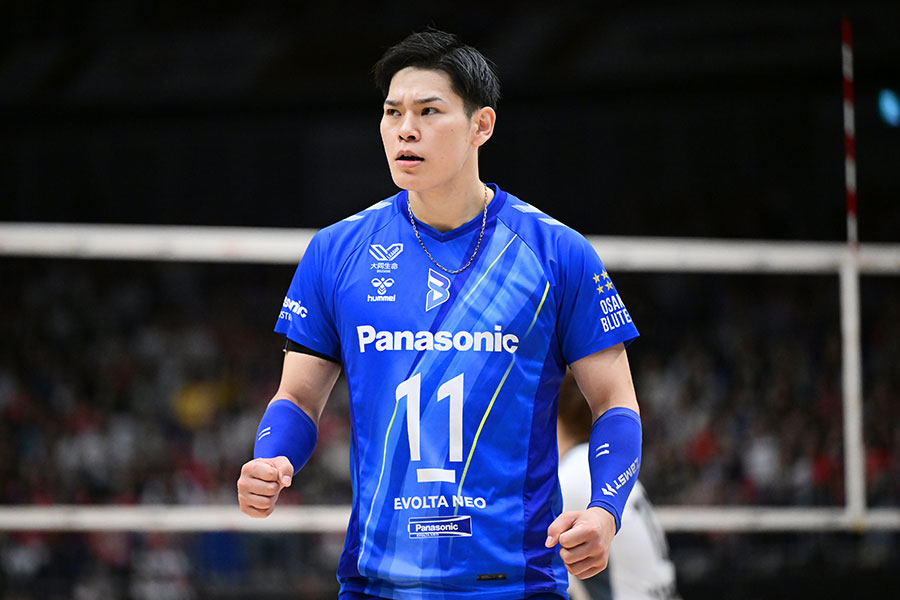 大阪ブルテオンの西田有志【写真:アフロスポーツ】