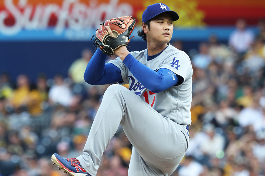 敵地パイレーツ戦で先発したドジャースの大谷翔平【写真:Imagn/ロイター/アフロ】