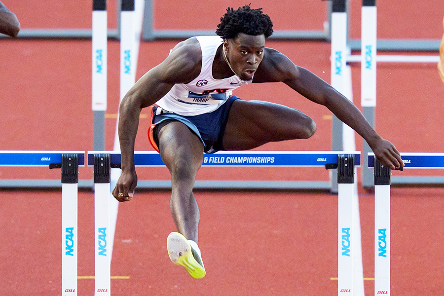 全米大学選手権、準決勝で世界新記録を樹立したジャコビー・サープ【写真：USA TODAY Network/アフロ】