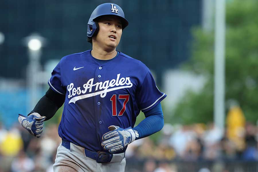 敵地パイレーツ戦に出場したドジャースの大谷翔平【写真：Imagn/ロイター/アフロ】