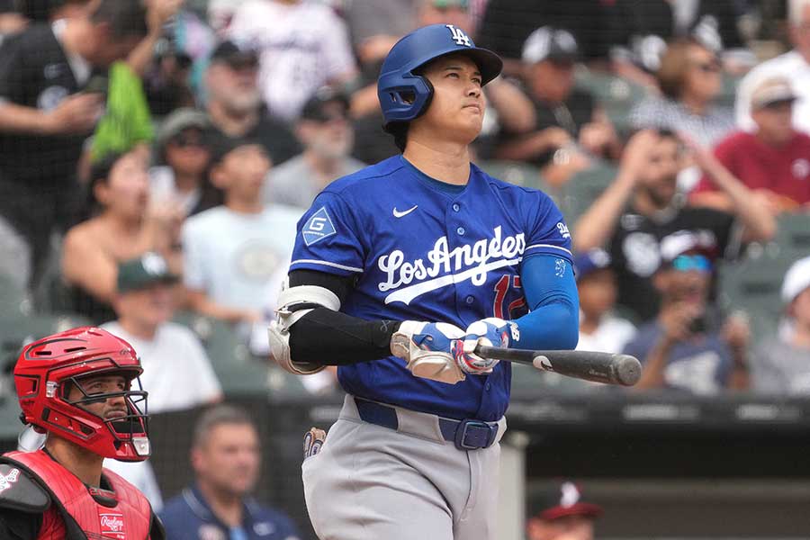 敵地ホワイトソックス戦で14号を放ったドジャースの大谷翔平【写真:ロイター】