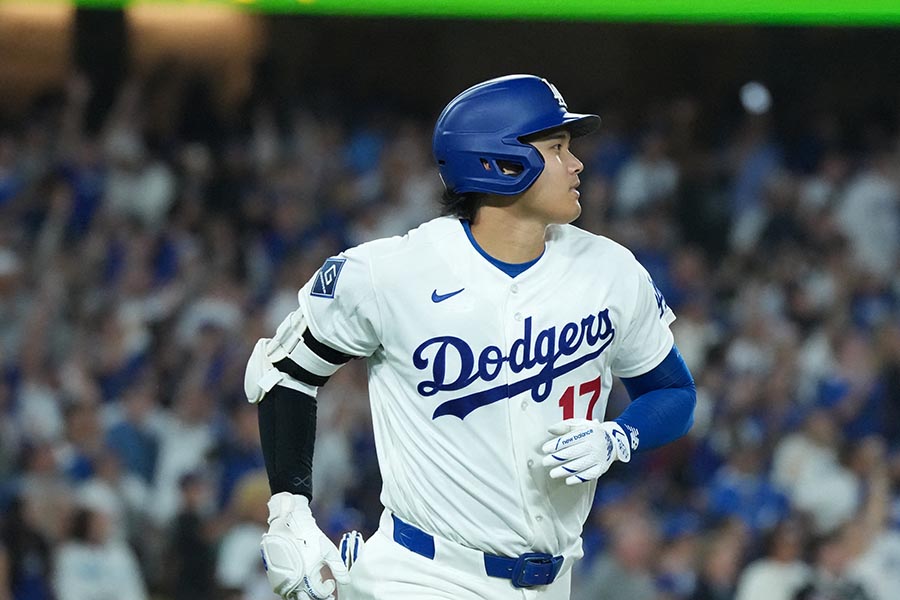 今季15号先制ソロを放ったドジャースの大谷翔平【写真:ロイター】