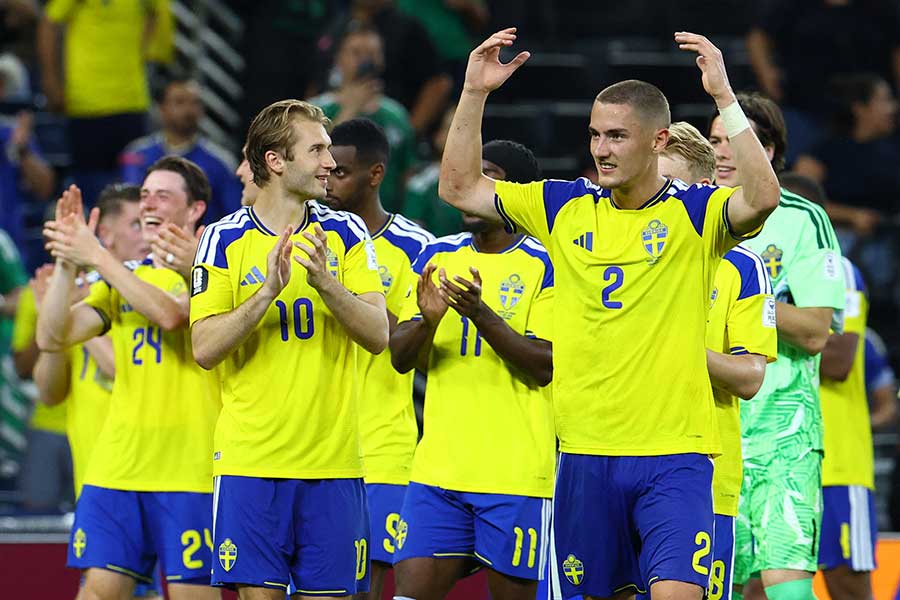 W杯に出場しているスウェーデン代表【写真：ロイター】