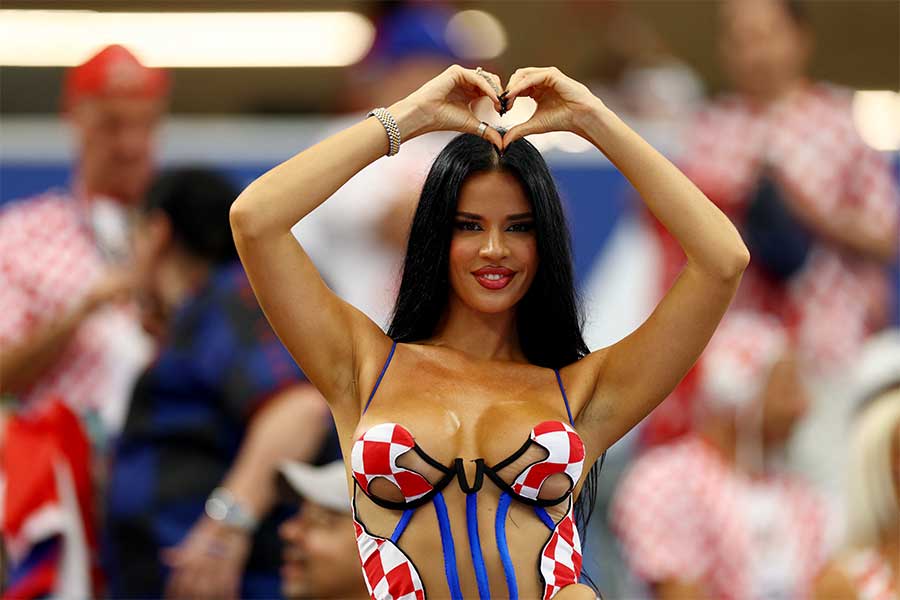 クロアチアの美女サポーターとして話題になったイバンナ・ノールさん【写真：ロイター】