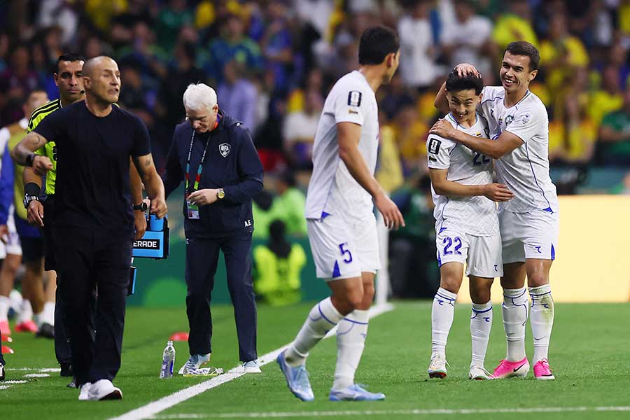 W杯に出場しているウズベキスタン代表【写真:ロイター】