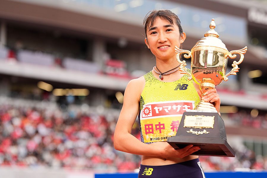 田中は初出場となるアジア大会で3種目で代表に決まった【写真：朝倉健/アフロスポーツ】