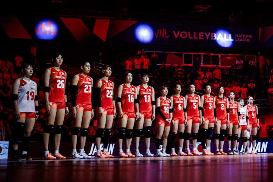 セルビアに3-2で勝利したバレーボール女子日本代表【写真：Volleyball World提供】