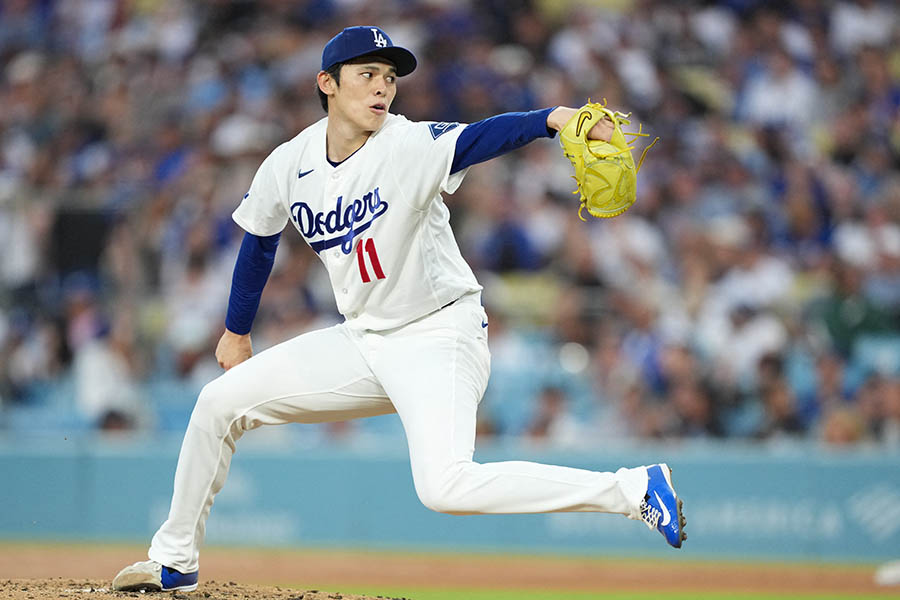 ドジャースの佐々木朗希【写真:ロイター】