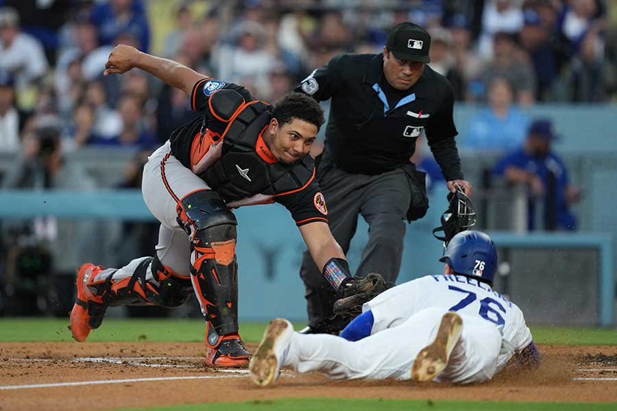 オリオールズに勝利したドジャース【写真:ロイター】