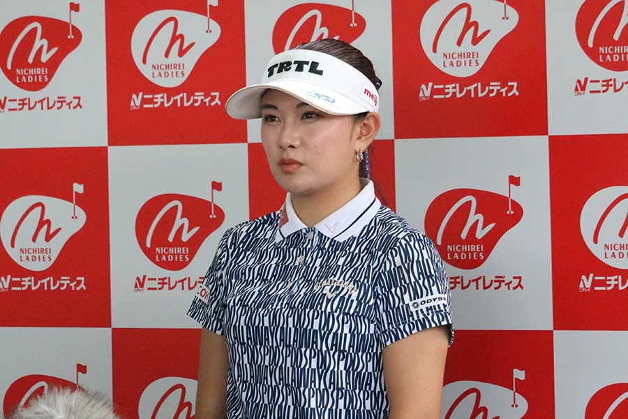 ニチレイレディス第2日、22位から6位に浮上した河本結【写真：柳田通斉】