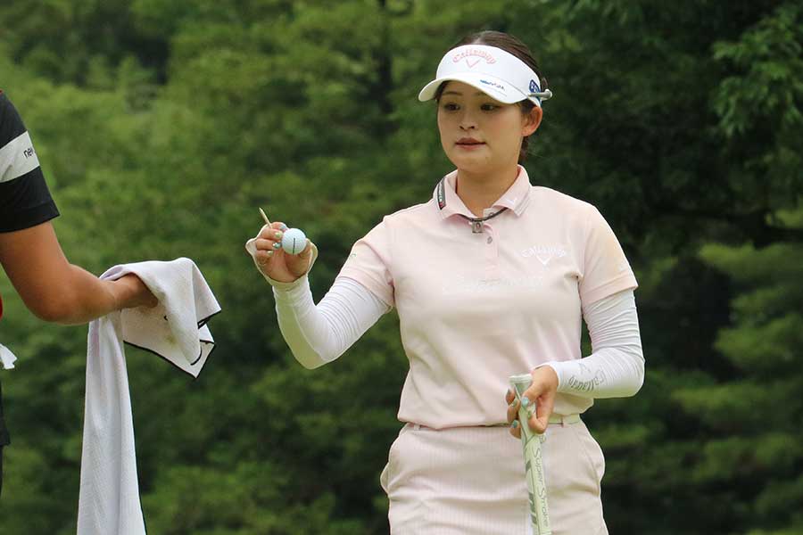 ニチレイレディスでプレーする政田夢乃【写真:柳田通斉】