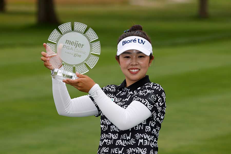 メイヤー・クラシックで優勝した山下美夢有【写真:AP/アフロ】