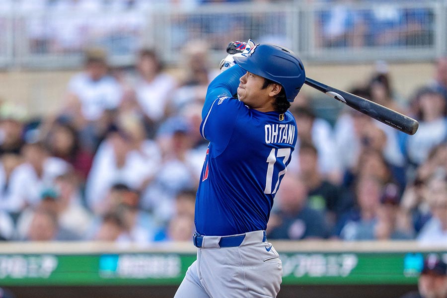 敵地ツインズ戦で今季17号を放ったドジャースの大谷翔平【写真:ロイター】