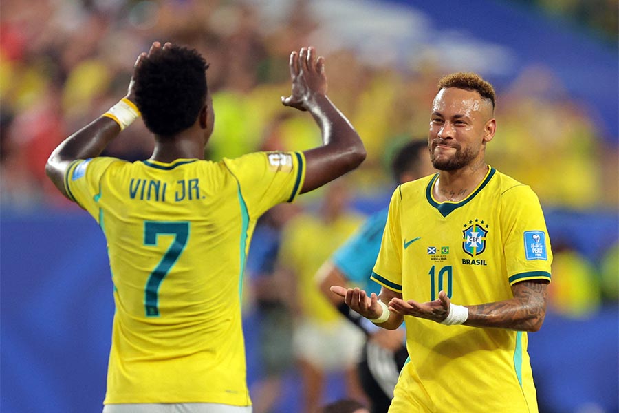 W杯最多優勝回数を誇るブラジル代表【写真：ロイター】