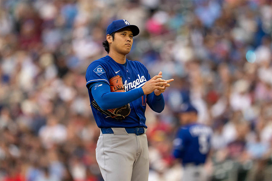 敵地ツインズ戦に先発登板したドジャースの大谷翔平【写真：ロイター】
