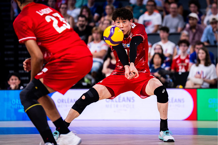 セルビア戦に出場した石川祐希【写真：Volleyball World提供】