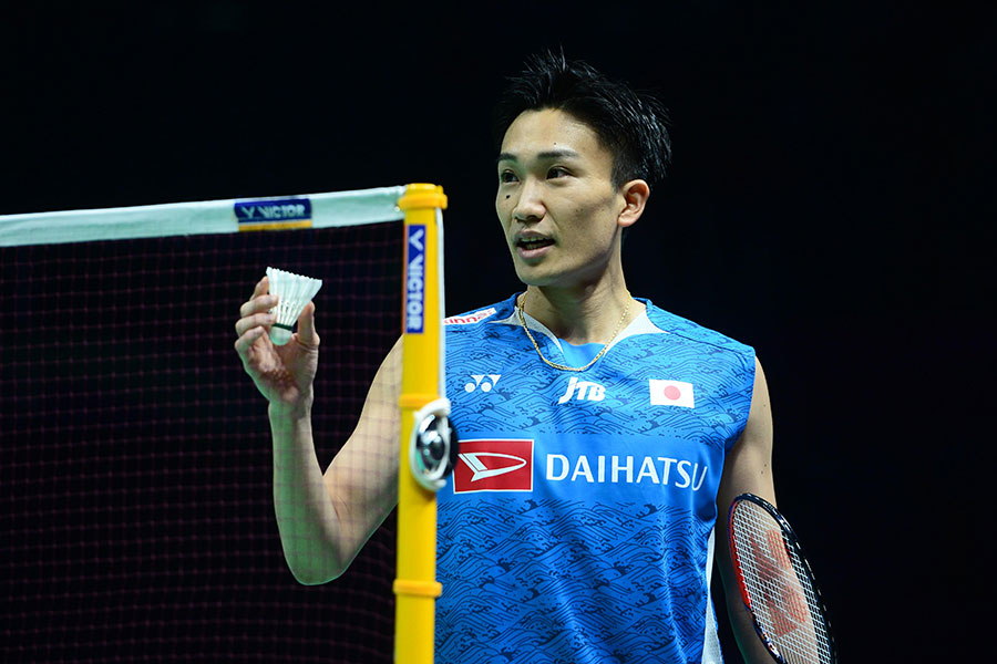 バドミントン男子の元世界ランク1位・桃田賢斗（2024年5月撮影）【写真：アフロ】