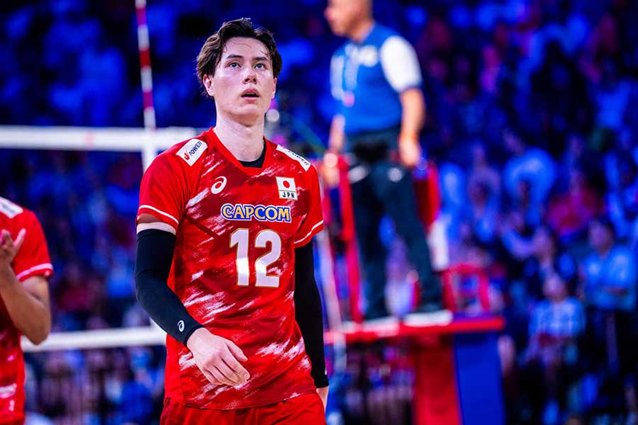 米国戦に出場した高橋藍【写真：Volleyball World提供】