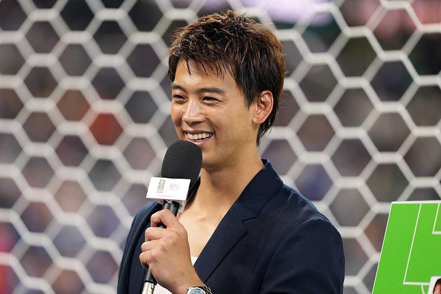 日本テレビ系のW杯中継でスペシャルナビゲーターを務めていた竹内涼真【写真：三浦彩乃/アフロ】