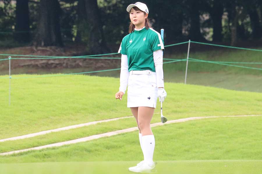 ツアー2勝目を1打差で逃した稲垣那奈子【写真：柳田通斉】