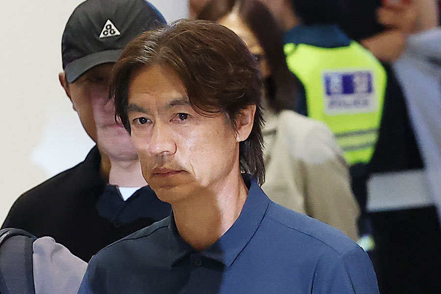 韓国のホン・ミョンボ監督【写真：YONHAP NEWS/アフロ】
