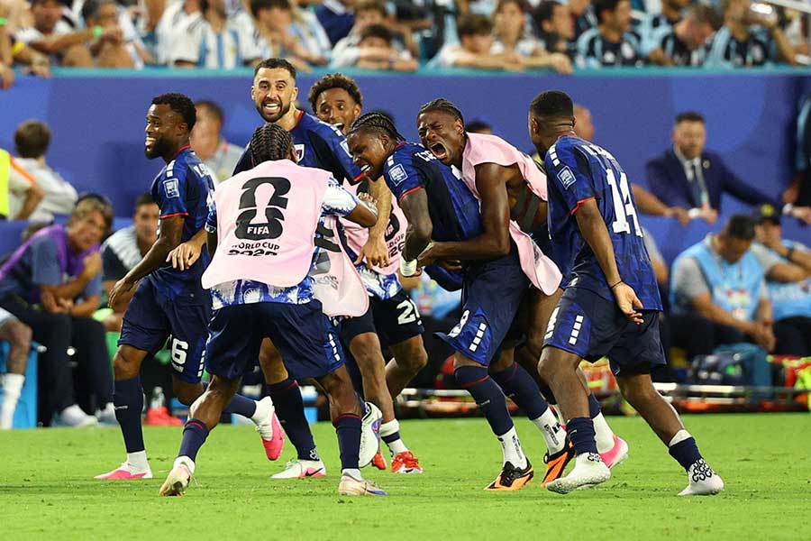 アルゼンチンと対戦したカーボベルデ代表【写真：ロイター】