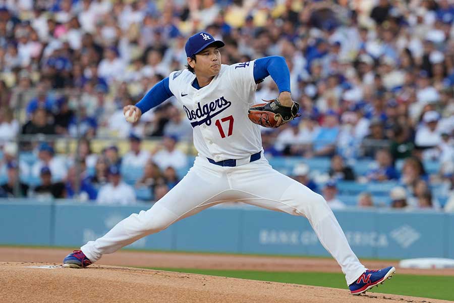 本拠地パドレス戦に先発登板したドジャースの大谷翔平【写真:ロイター】