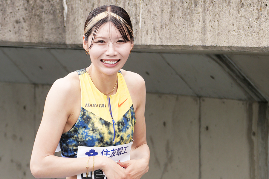 陸上女子100メートル障害の中島ひとみ【写真:編集部】