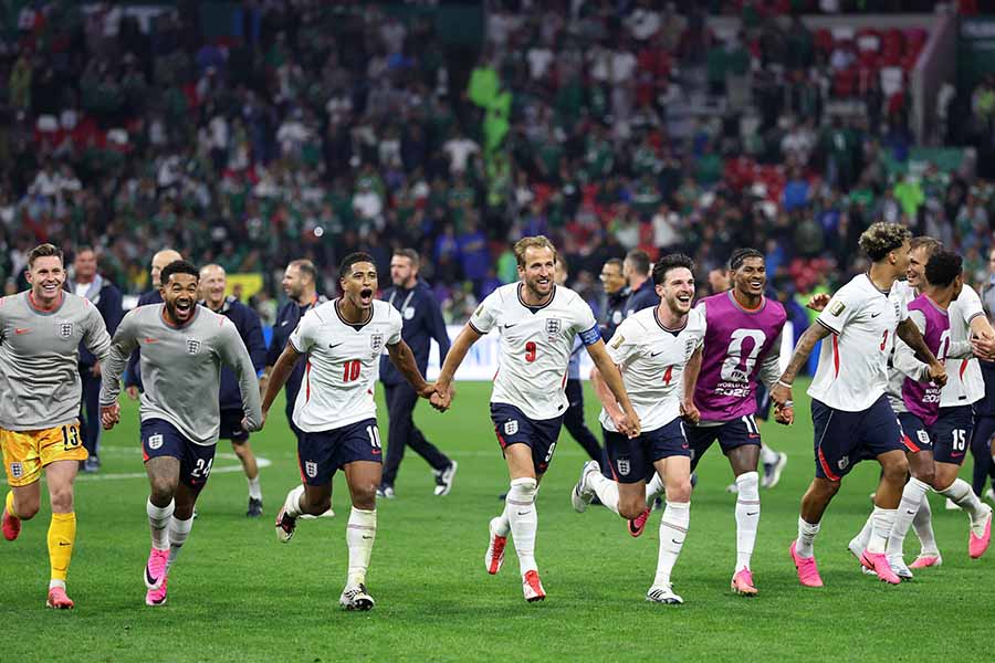 メキシコに勝利したイングランド代表【写真：ロイター】