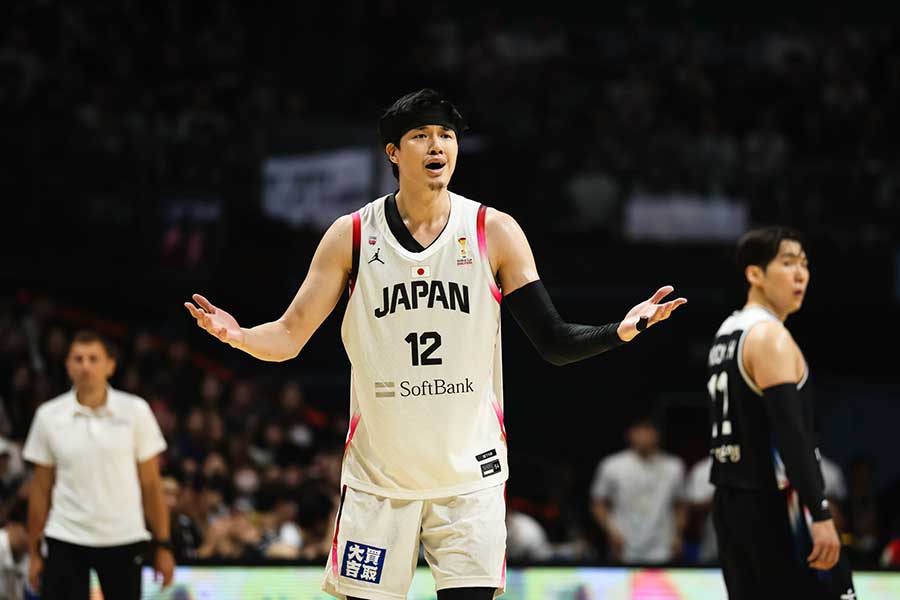 韓国戦に出場した渡邊雄太【写真提供：FIBA】