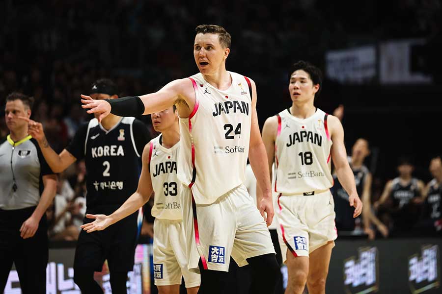 韓国に惜敗した日本代表【写真提供：FIBA】