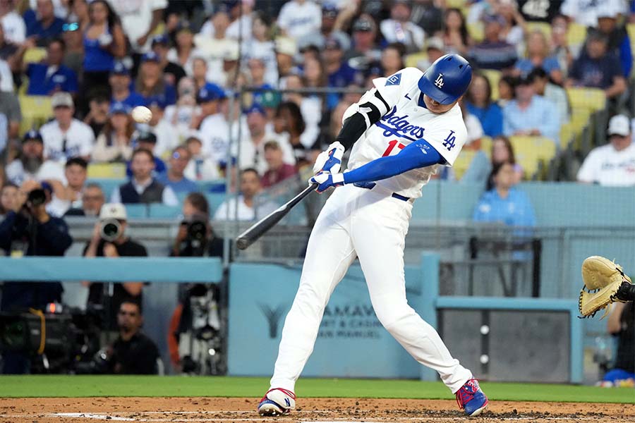 今季19号2ランを放ったドジャースの大谷翔平【写真:ロイター】