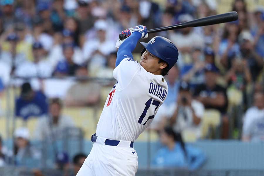 メジャー通算300号を放ったドジャースの大谷翔平【写真:ロイター】