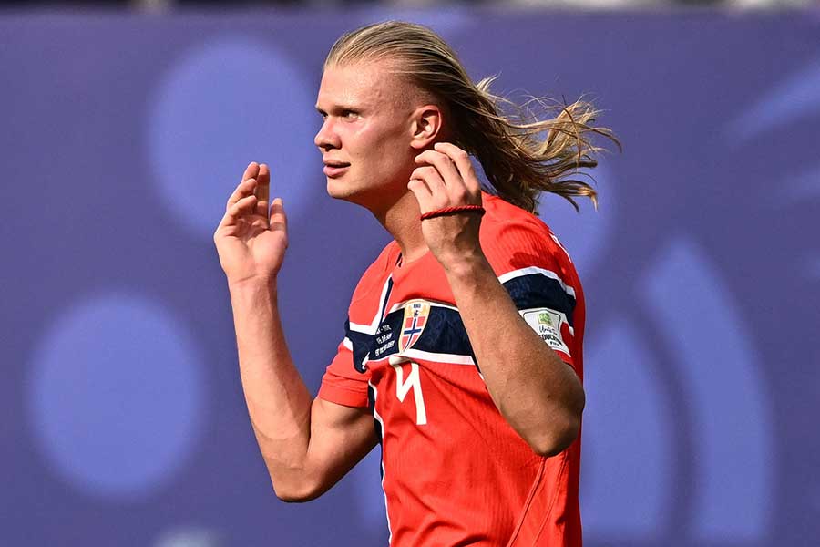 ノルウェー代表のアーリング・ハーランド【写真:ロイター】