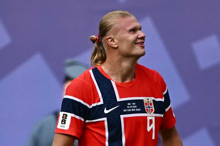 ノルウェー代表のアーリング・ハーランド【写真:ロイター】