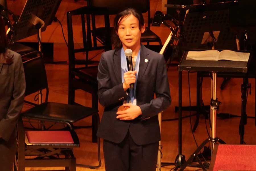 オリンピックコンサート2026」に参加した高木美帆さん【写真:上田悠太】