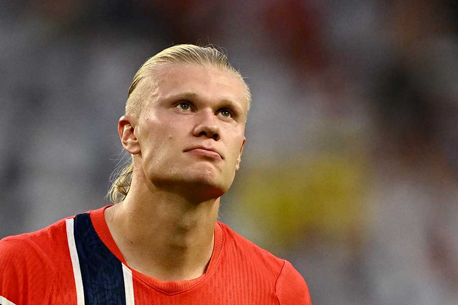 ノルウェー代表のアーリング・ハーランド【写真:ロイター】