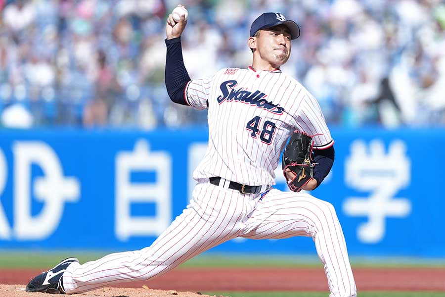 ヤクルト時代の金久保優斗【写真：産経新聞社】