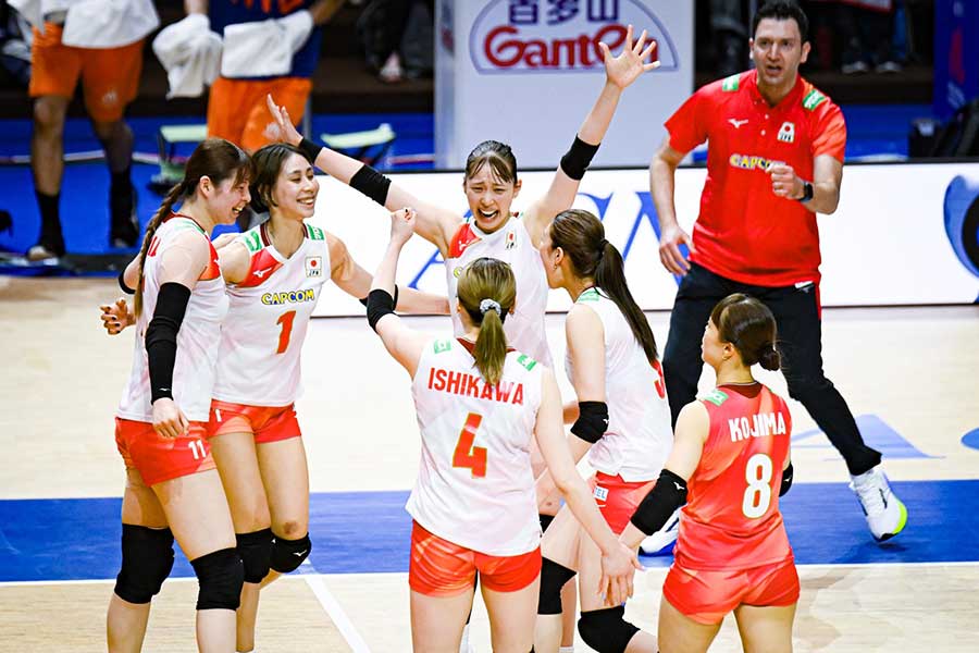 ポーランド戦に勝利した日本代表【写真:中戸川知世】