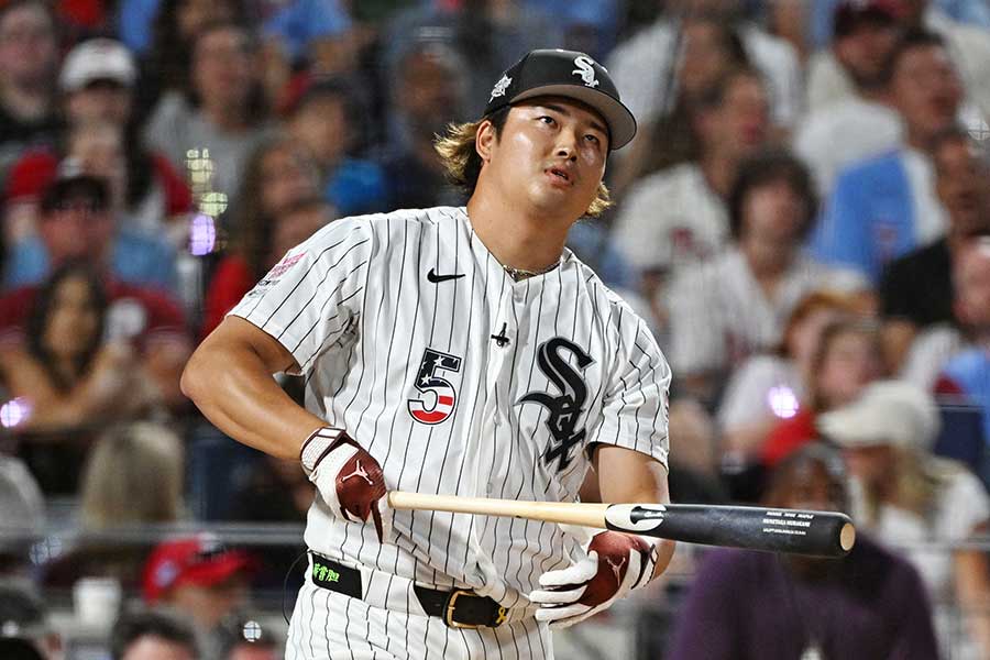 ホームランダービーに出場した村上宗隆【写真:ロイター】