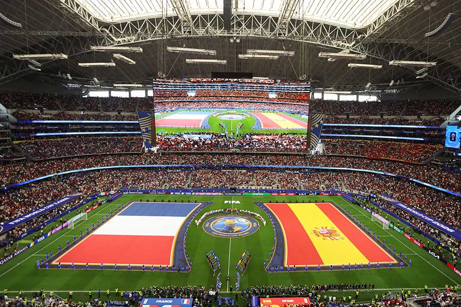 北中米W杯の準決勝、スペイン―フランス戦【写真:ロイター】