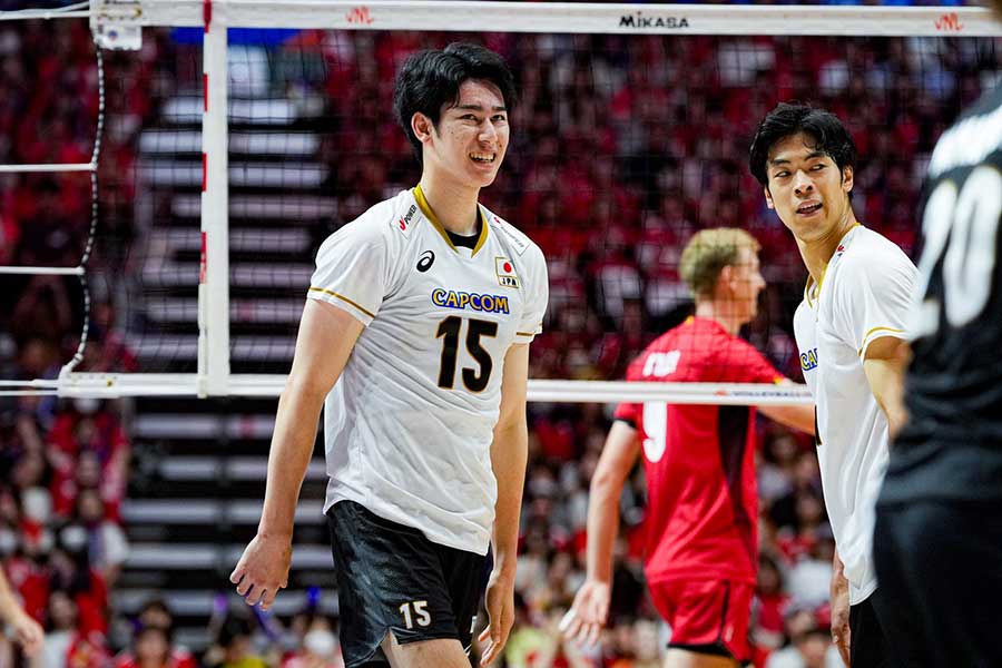 バレーボール男子日本代表の甲斐優斗【写真:中戸川知世】
