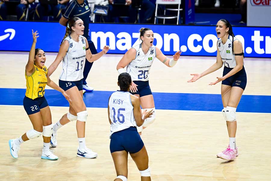 VNL女子ブラジル代表【写真:中戸川知世】