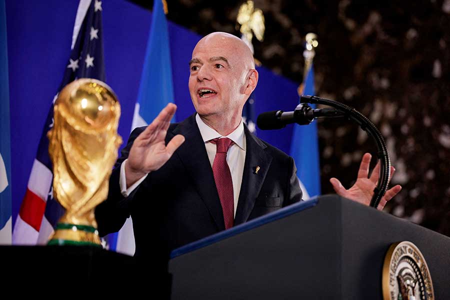 ジャンニ・インファンティーノFIFA会長【写真:ロイター】