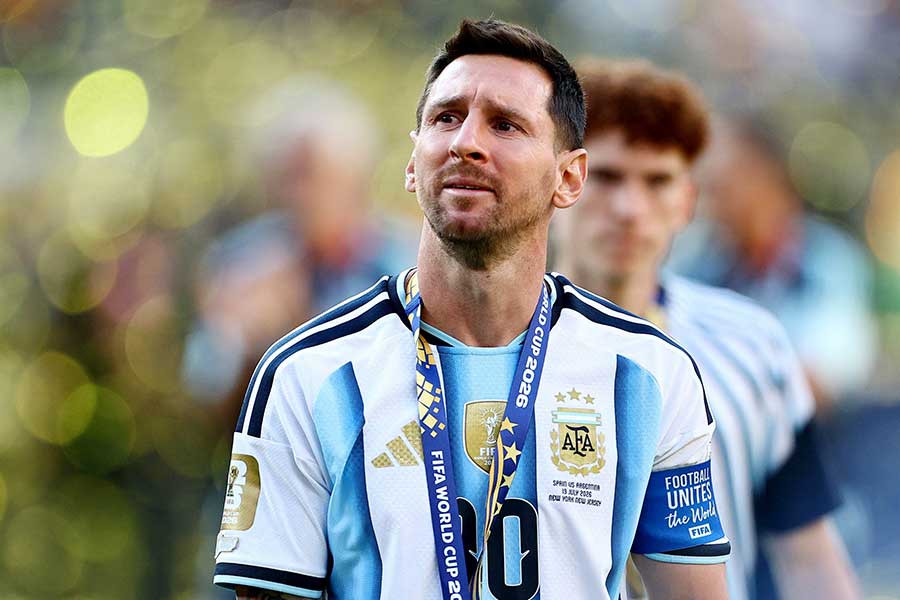 決勝で敗れたアルゼンチンのメッシ【写真:ロイター】