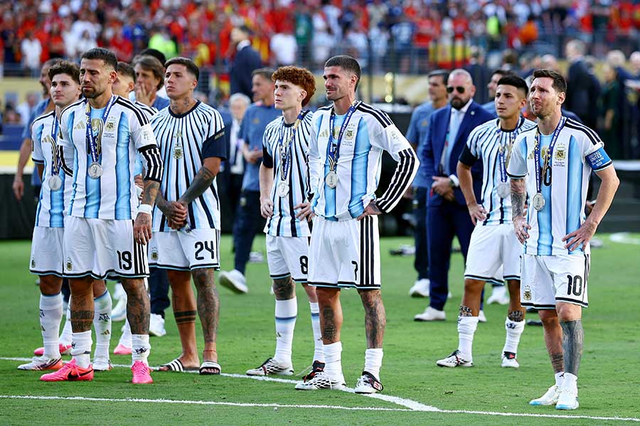 W杯決勝で敗戦したアルゼンチン代表【写真:ロイター】