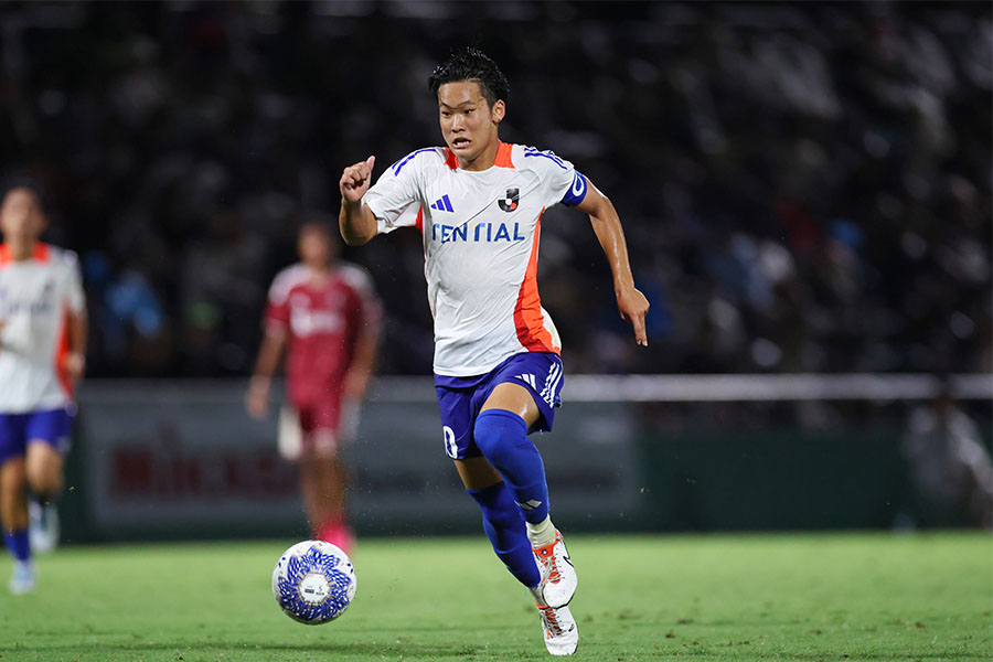 U-15Jリーグ選抜で出場した鹿島ユースの礒部怜夢【写真:YUTAKA/アフロスポーツ 】